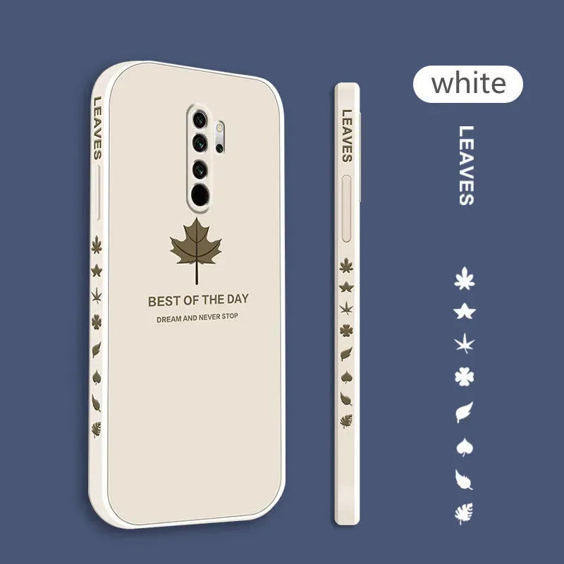 Frosted Ultra-thin Maple Leaf Shell Lanyard Phone Case - Bellarte Enchanté Frosted Ultra-thin Maple Leaf Shell Lanyard Phone Case